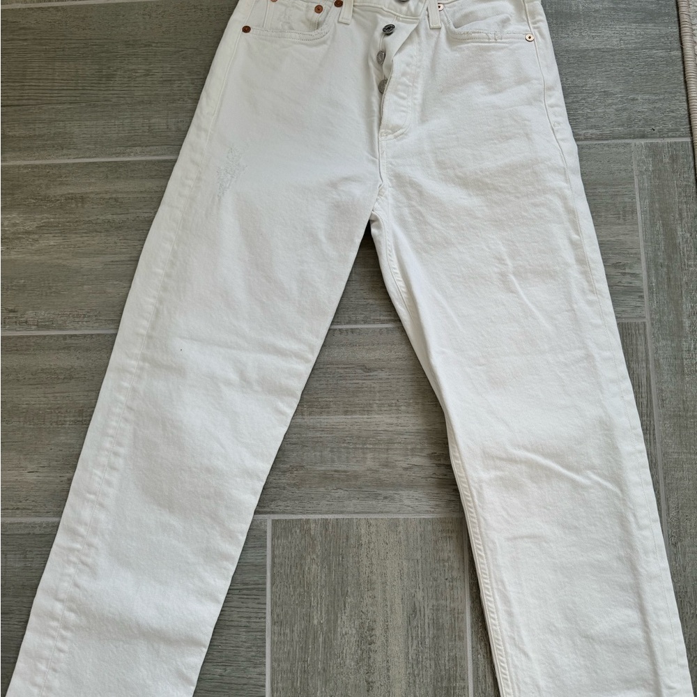 Citizens Of Humanity White Women's Straight Leg Jeans